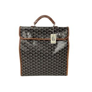 Goyard Backpack Leather Leger Rucksack Brown Saint